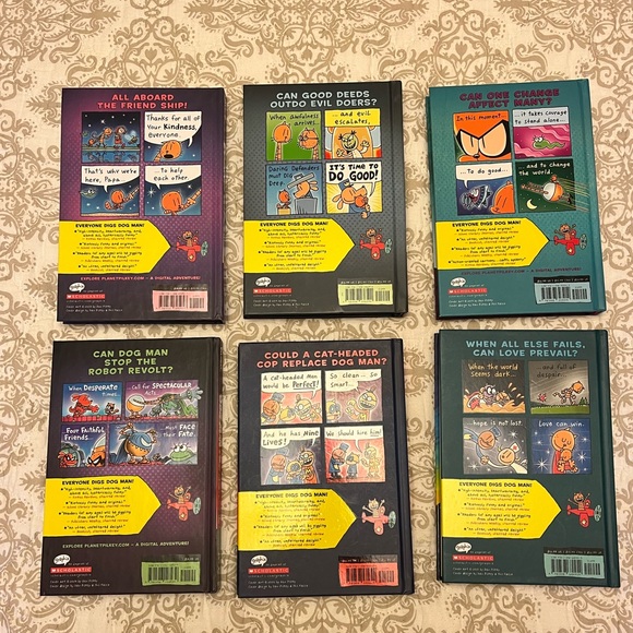 Lot of 6 Dog Man Books, Hardcover - Picture 2 of 2